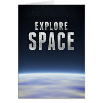 Explore el espacio tarjetas