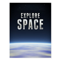 Explore el espacio tarjetas postales