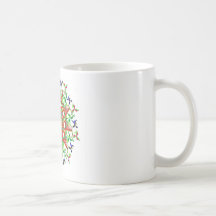 explosión de la mandala taza de café