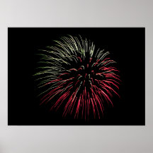 Explosión de los fuegos artificiales impresiones
