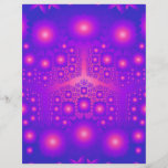 Explosiones púrpuras y rosadas del fractal: flyer personalizado