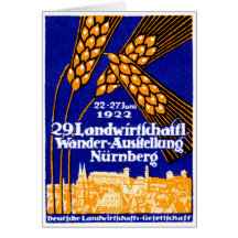 Exposición agrícola 1922 de Nuremberg Felicitación