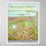 Exposición de Panamá - de California en San Diego  Posters