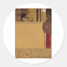 Exposición del ~ de Klimt primera de la secesión Pegatina