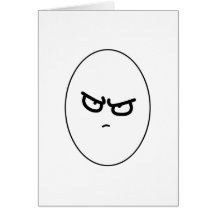 Expresiones faciales felices de Pascua Tarjeton
