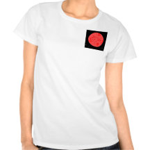 Expresiones intrépidas en rojo y negro camisetas
