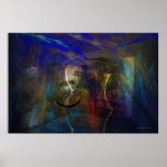 Expresiones modernas, poster abstracto del wallart