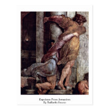 Expulsión de Jerusalén de Raffaello Sanzio Postal