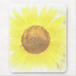 Extracto amarillo Mousepad del girasol Tapete De Ratón