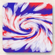 extracto azul blanco rojo patriótico posavasos