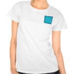 Extracto azul de la acuarela de la aguamarina camisetas