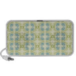 Extracto azul y verde elegante notebook altavoz
