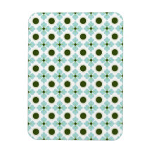 Extracto azul y verde en colores pastel iman rectangular