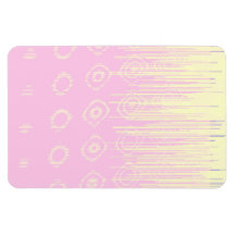 Extracto bonito en pálido - rosa y amarillo iman rectangular