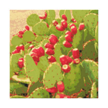 Extracto de la foto del cactus del higo chumbo lienzo envuelto para galerias