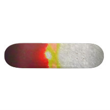 Extracto de la puesta del sol tabla de patinar