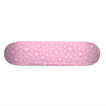 Extracto de la rueda de estrella - rosa en blanco patín