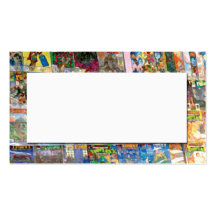 extracto de la tienda de cómic tarjeta de negocio