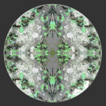 Extracto decorativo en gris y verde platos