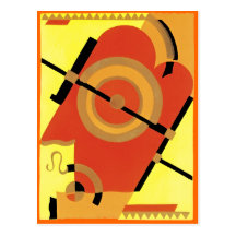 Extracto del art déco de la edad del jazz postal