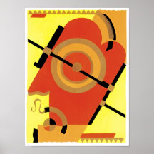 Extracto del art déco de la edad del jazz poster