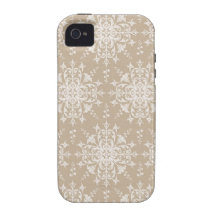 Extracto del copo de nieve en moreno vibe iPhone 4 carcasa