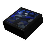 Extracto en sombras del azul caja de joyas