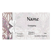 extracto entrelazado precioso del nouveau del arte tarjetas de negocios