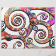 Extracto - espirales - país de las maravillas flyer personalizado