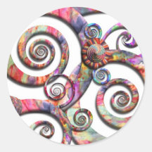 Extracto - espirales - país de las maravillas pegatinas  