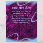Extracto magenta del desastre flyer a todo color