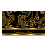 Extracto negro exótico elegante del oro de la tarj