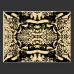 Extracto negro y beige tarjetas postales