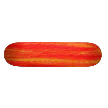 Extracto rayado del amarillo rojo patineta personalizada