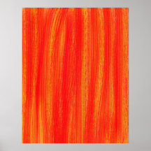 Extracto rayado del amarillo rojo posters
