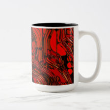 Extracto rojo y negro taza