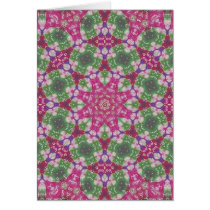 Extracto rosado y verde de las técnicas mixtas tarjetas