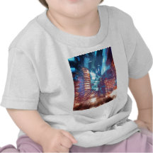 Extracto urbano de las estructuras camiseta
