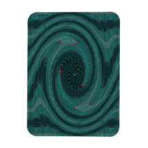 Extracto verde del círculo imanes rectangulares