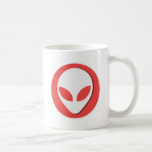 Extranjero afortunado (rojo) taza de café