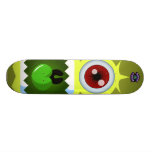 Extranjero amarillo del monstruo - planeta Cazmo patineta