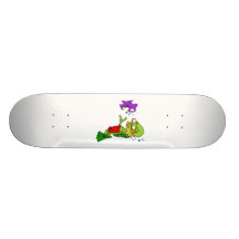 Extranjero del buceo con escafandra patineta personalizada