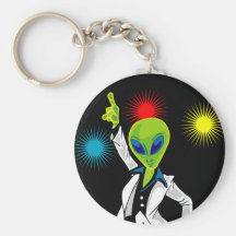 Extranjero del disco llaveros