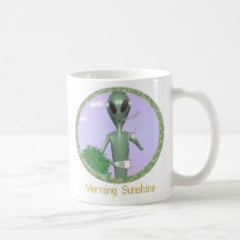 extranjero divertido de la taza