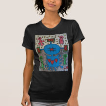 Extranjero subterráneo del azul X # Camisetas