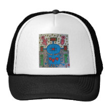 Extranjero subterráneo del azul X # Gorras