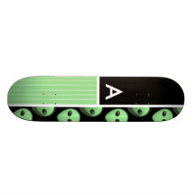 Extranjero verde y negro patines 