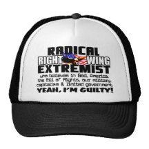 Extremista de la derecha gorros bordados