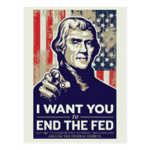 Extremo de Jefferson el FED Tarjetas Postales