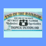Extremo de Key West la Florida de la muestra los E tarjetas postales